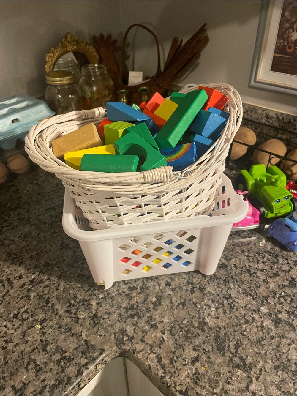 Colorful Wooden Building Blocks Set for Kids